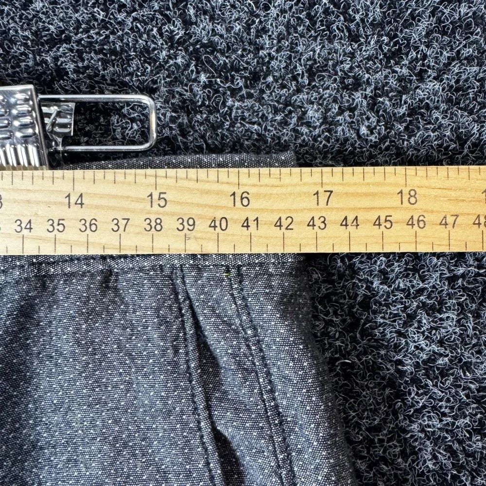 Banana Republic‎ Aiden Slim Fit Shorts Mens 33 Grey Micro Dot Cotton Flat Front